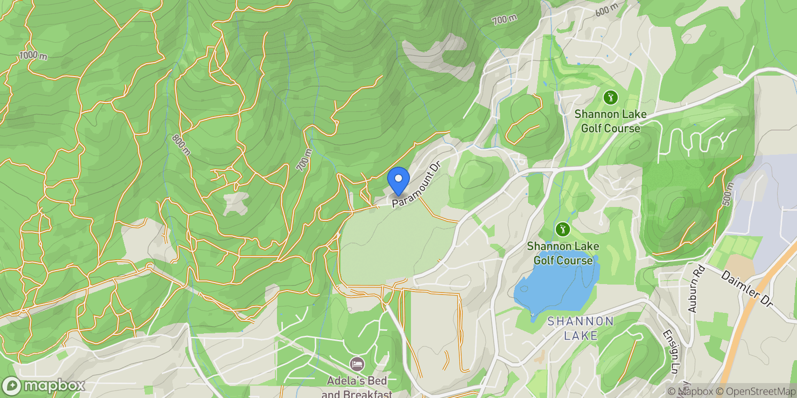 Map showing 2620 Paramount Drive, West Kelowna, British Columbia, Canada.