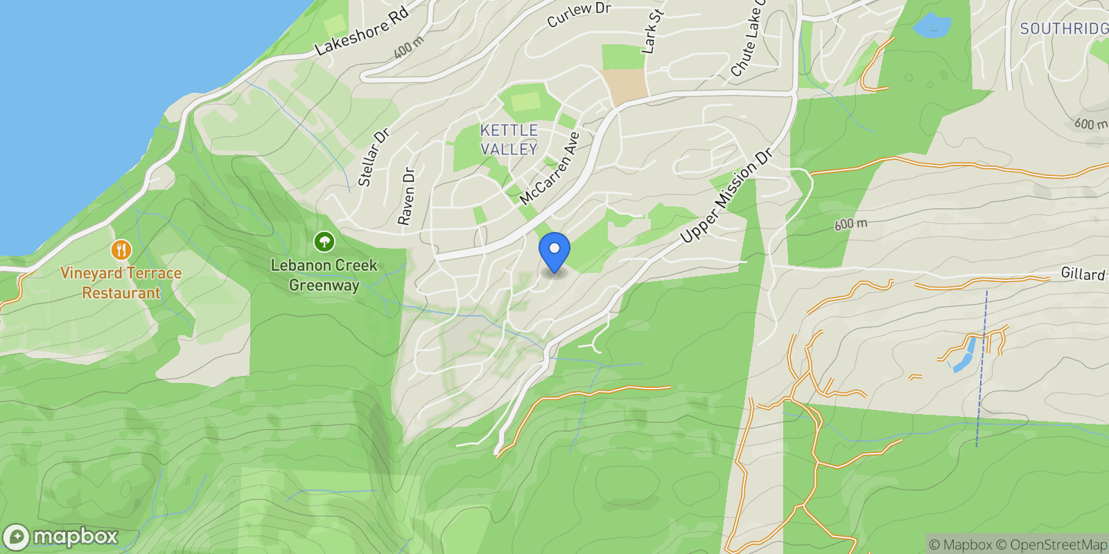 Map showing 459 Vision Court, Kelowna, British Columbia, Canada.