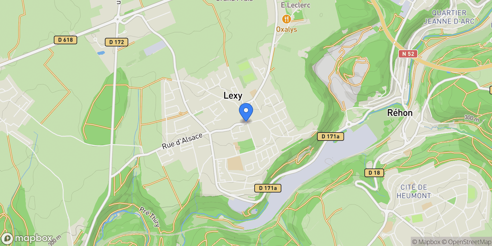 Map showing Lexy, Lexy, Lexy, Grand Est, France.