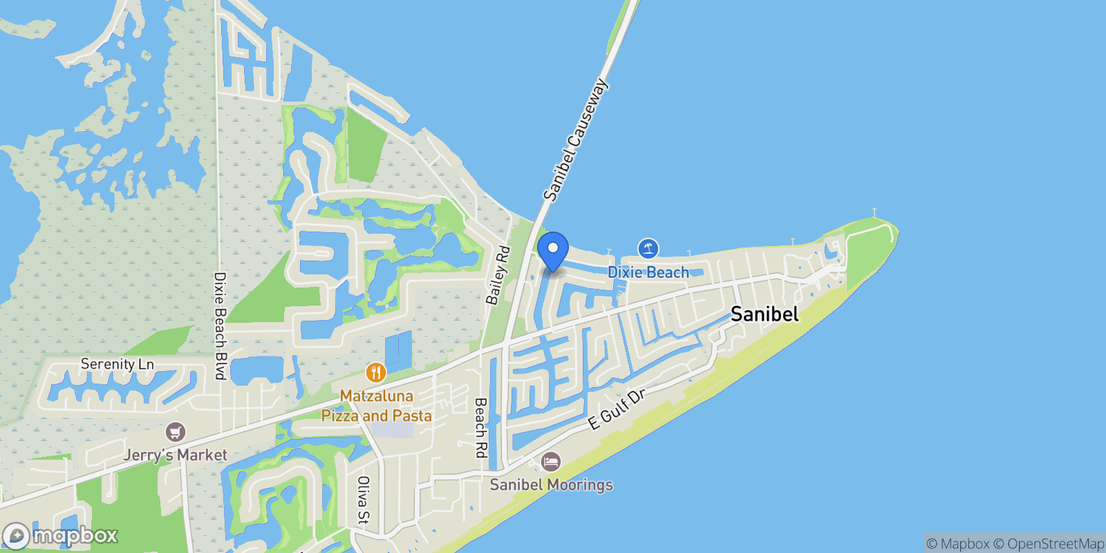 Map showing 848 Limpet Drive, Sanibel, Florida, United States.