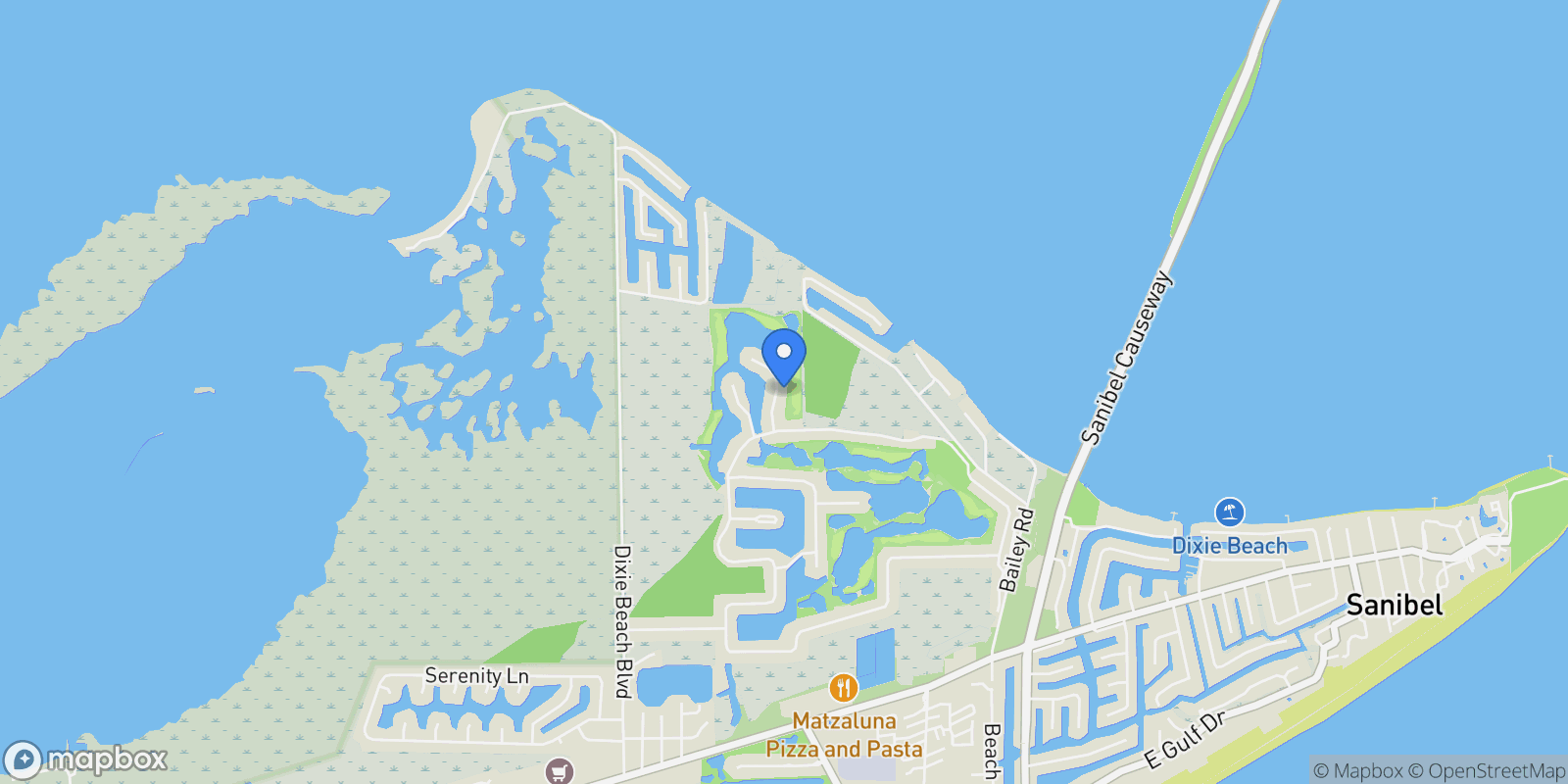 Map showing 1417 Causey Court, Sanibel, Florida, United States.