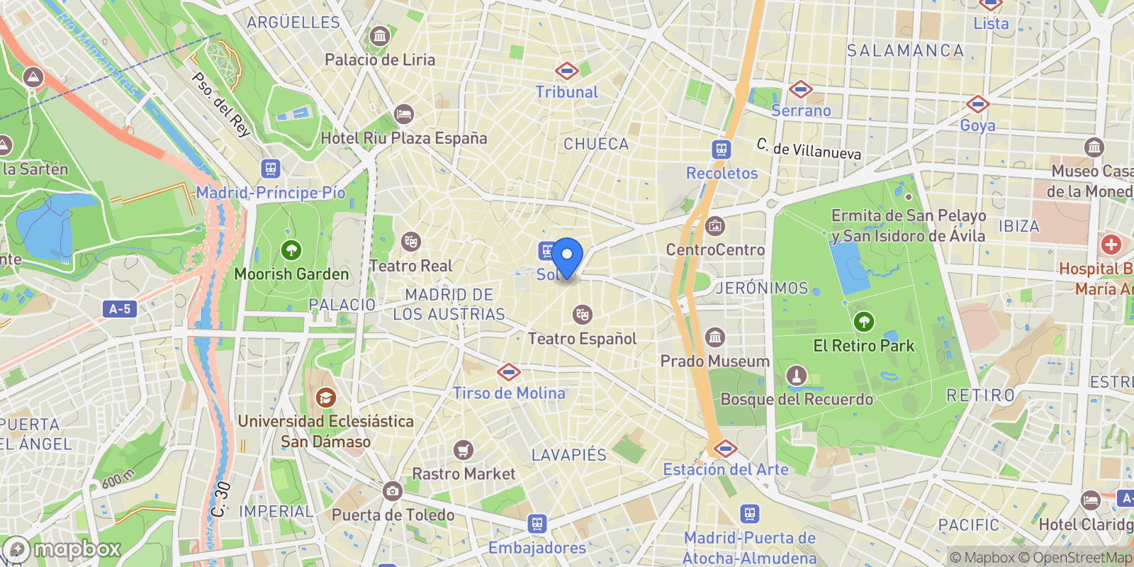 Map showing Los pinos, Almuñecar, GRANADA, Almuñecar, Centro, Madrid, Spain.