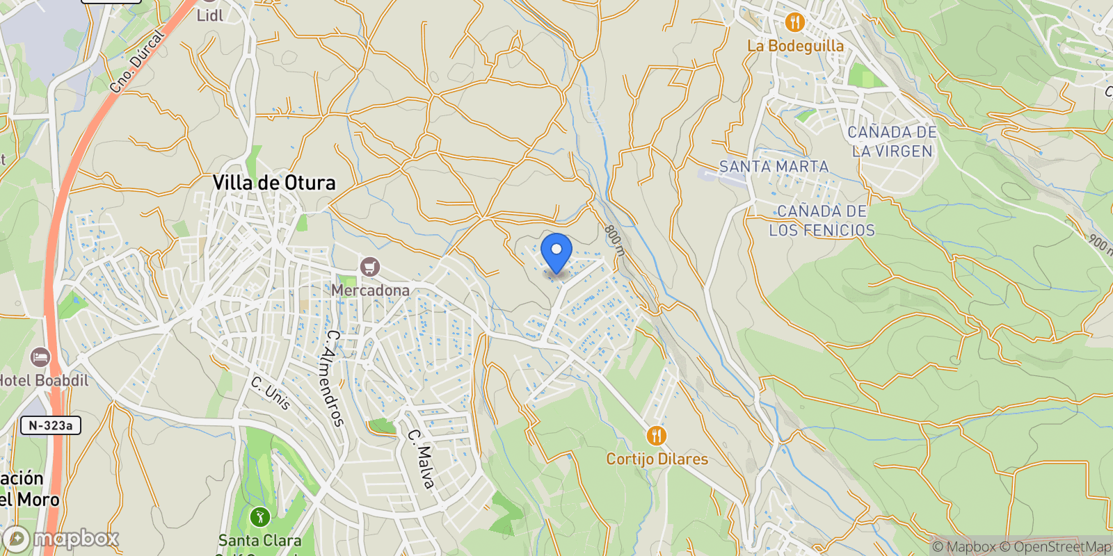 Map showing Urb. molino alto, Otura, GRANADA, Otura, Otura, Villa de Otura, Andalusia.