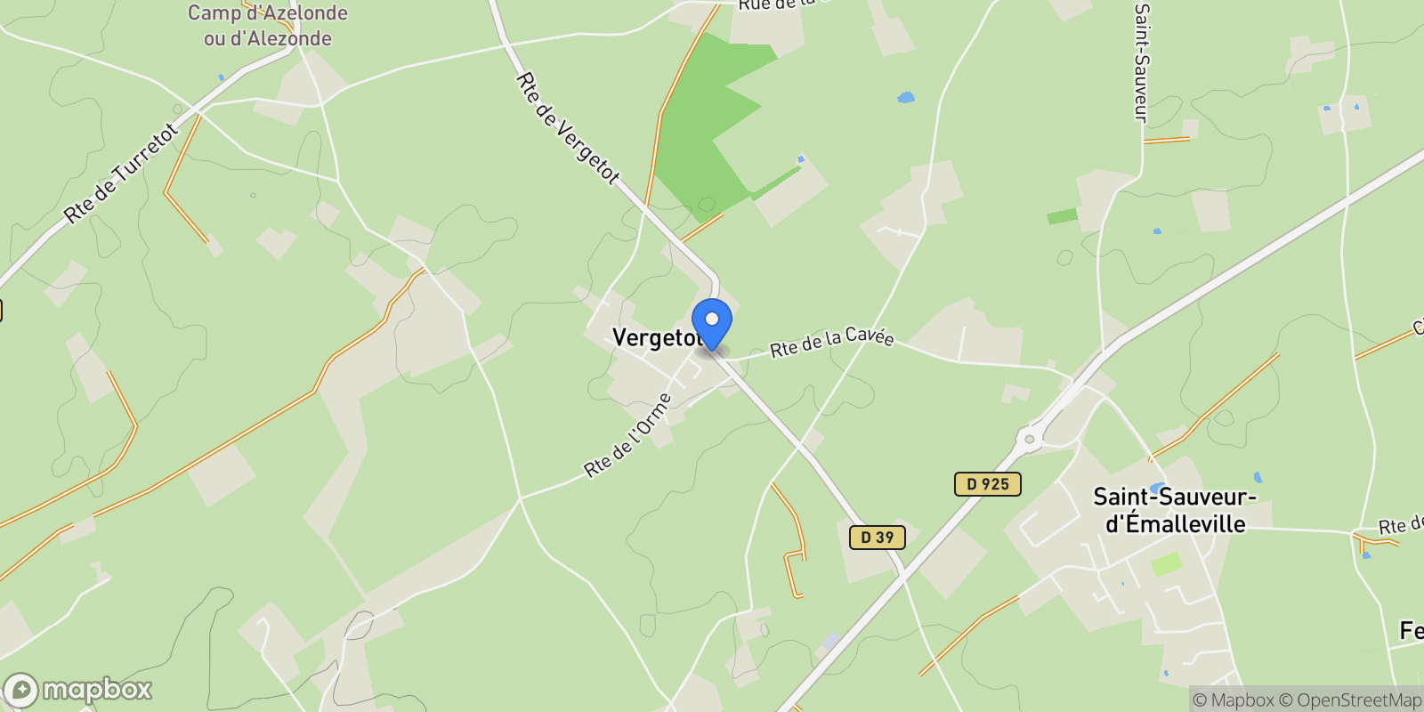 Map showing Vergetot, Vergetot, Vergetot, Normandy, France.