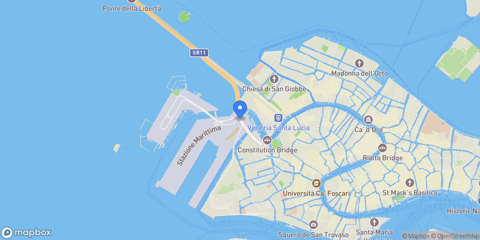 Map showing Caorle, Venice, Veneto, Italy.
