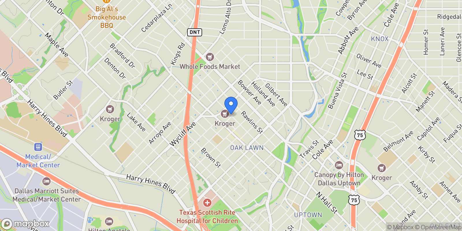 Map showing 4121 Maison Ridge, Dallas, Texas, United States.