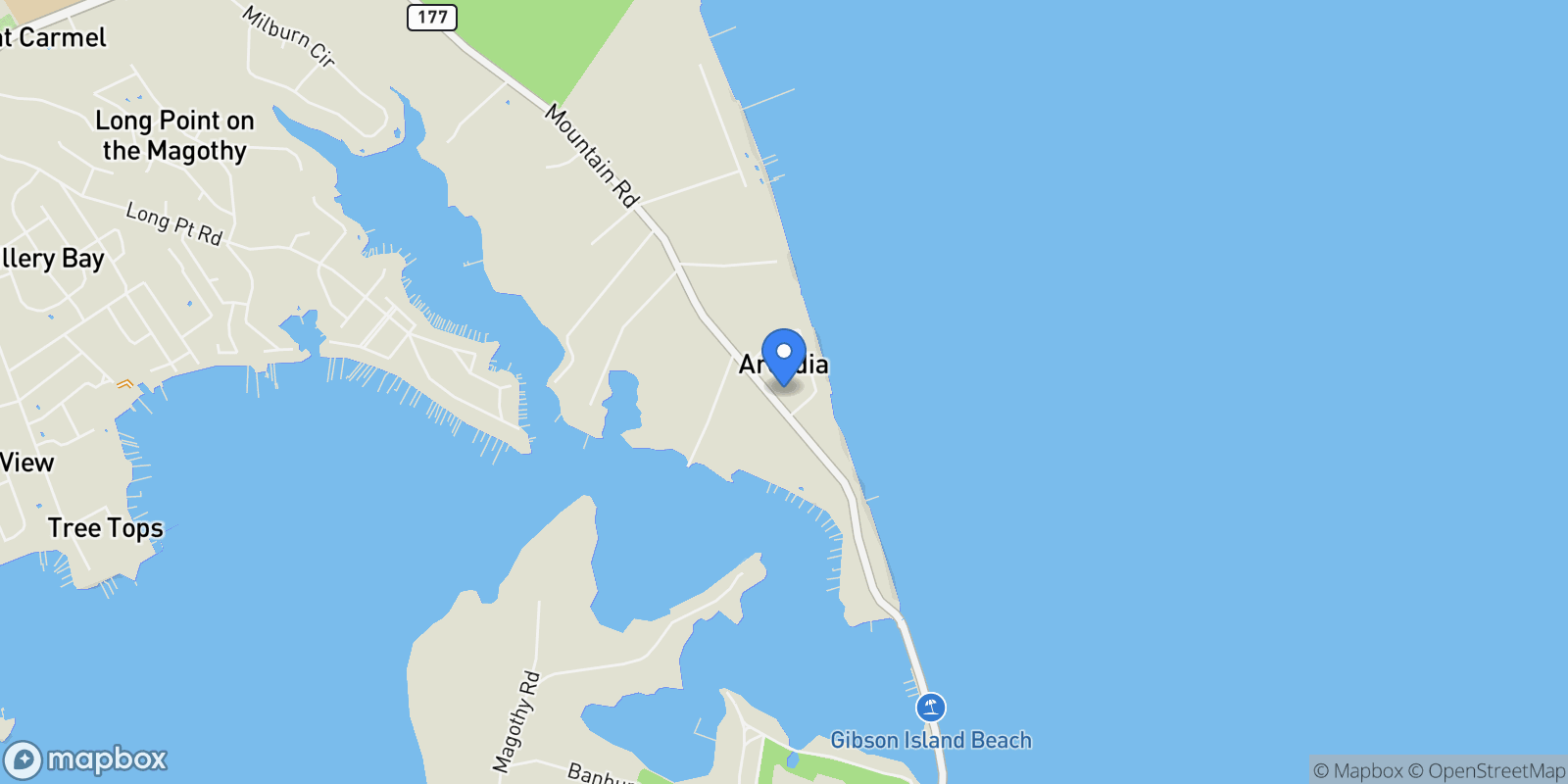 Map showing 5108 Mountain Road, Pasadena, MD 21122, Pasadena, Maryland, United States.