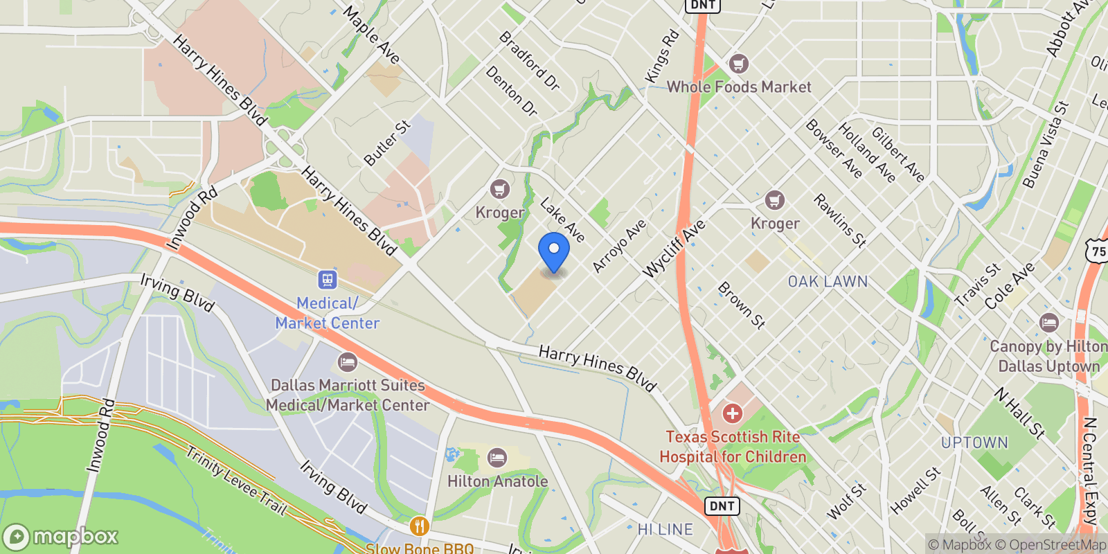 Map showing 4515 Afton Street, Dallas, Texas, United States.
