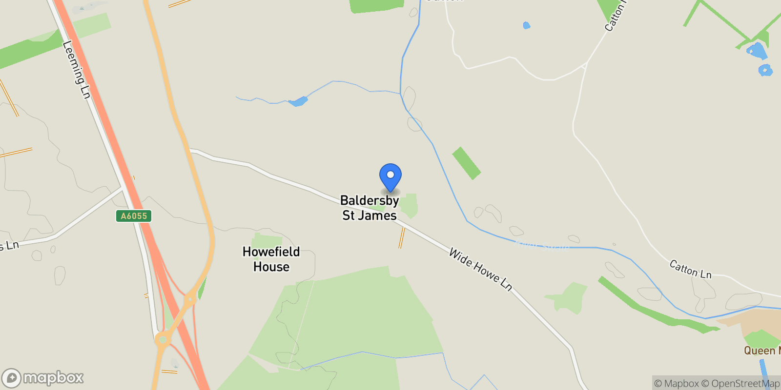 Map showing Baldersby-St-James, Baldersby-St-James, England, United Kingdom.