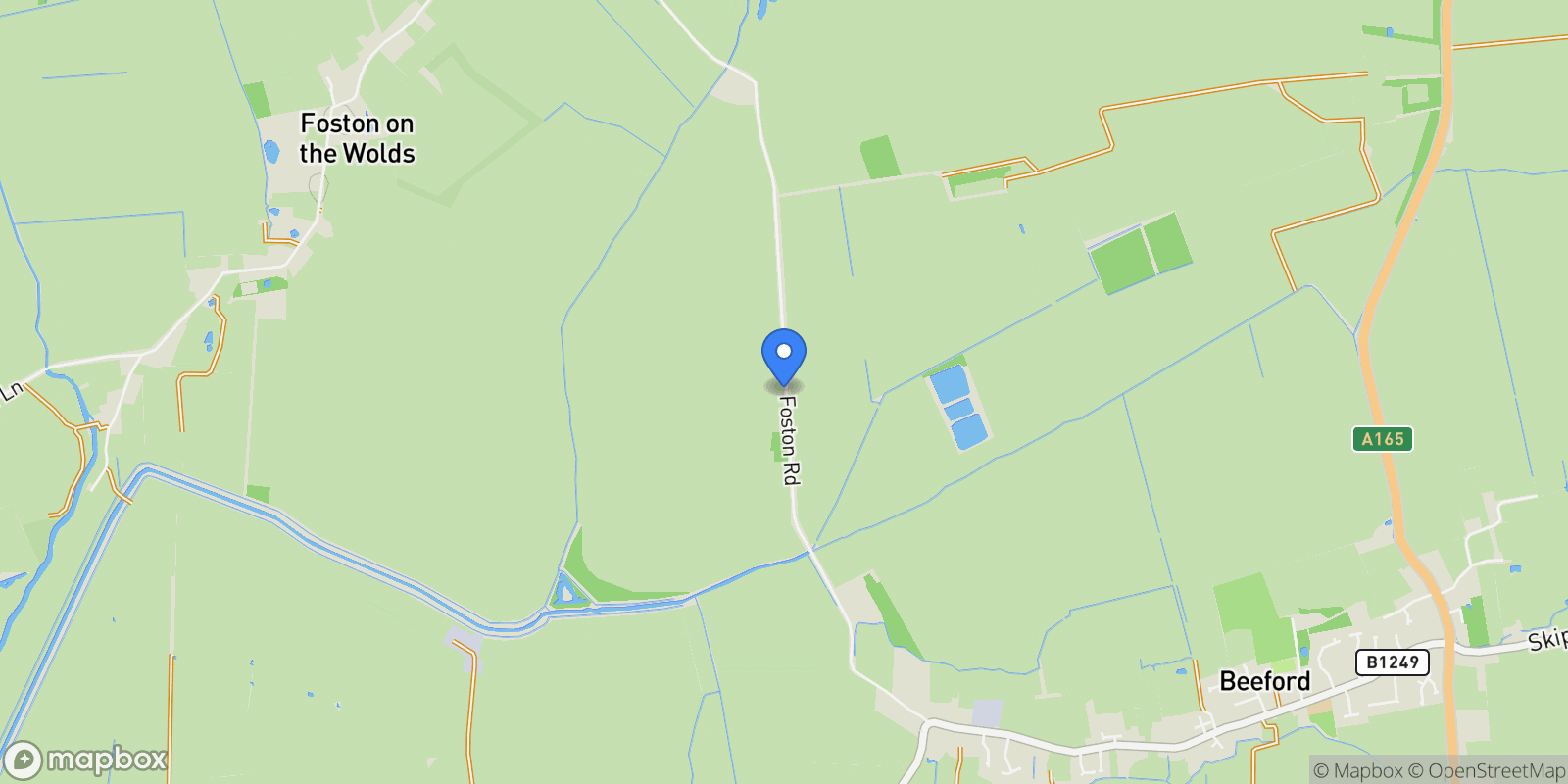 Map showing Lot 4 - Land At Beeford and Foston, Driffield, England, United Kingdom.