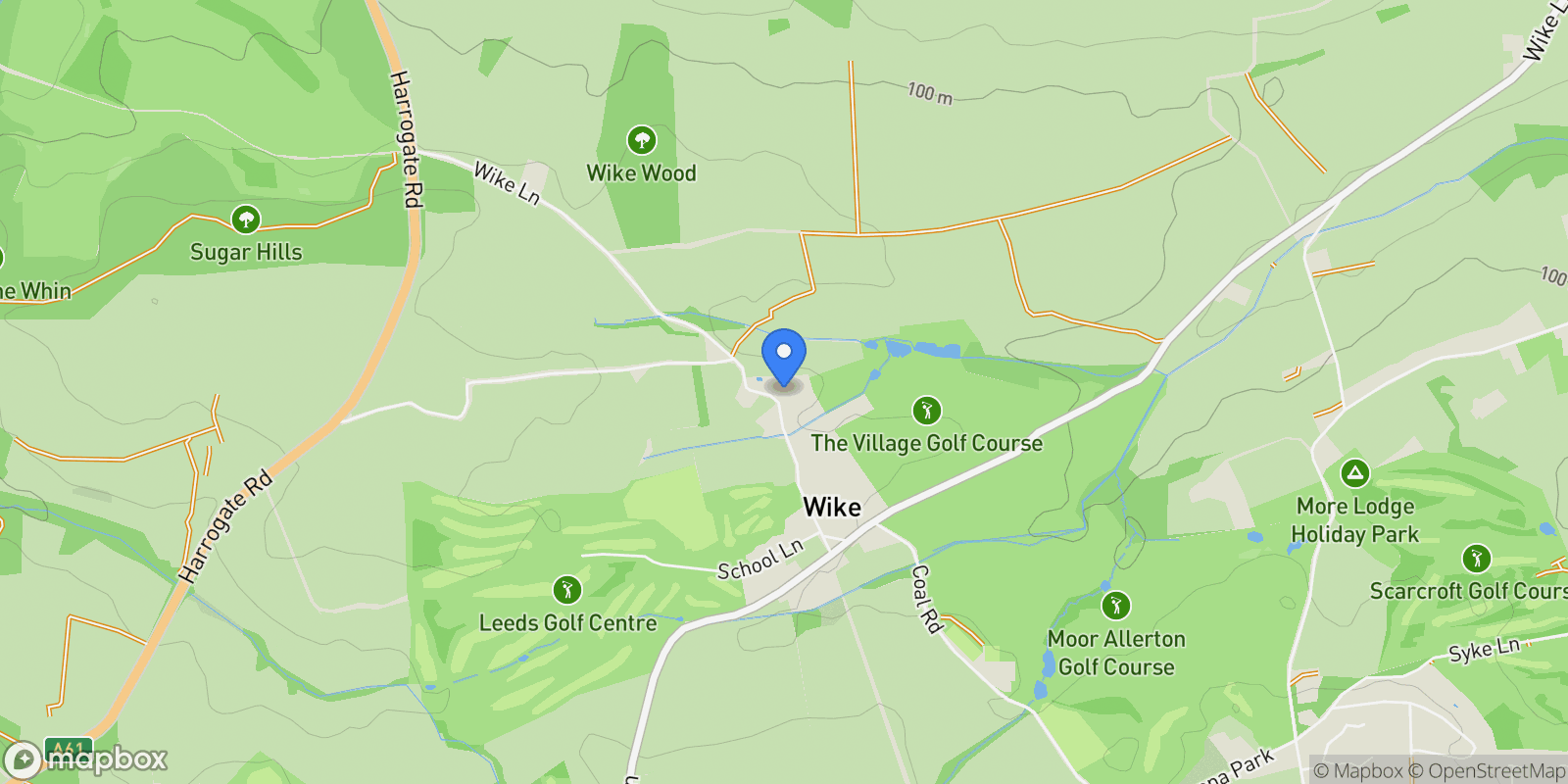 Map showing Wike, England, United Kingdom.