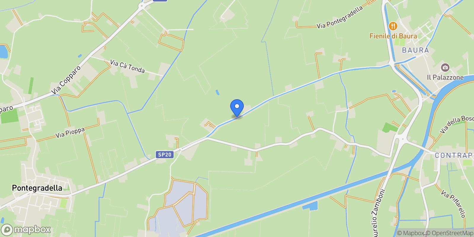 Map showing campagna, Emilia-Romagna, Italy.