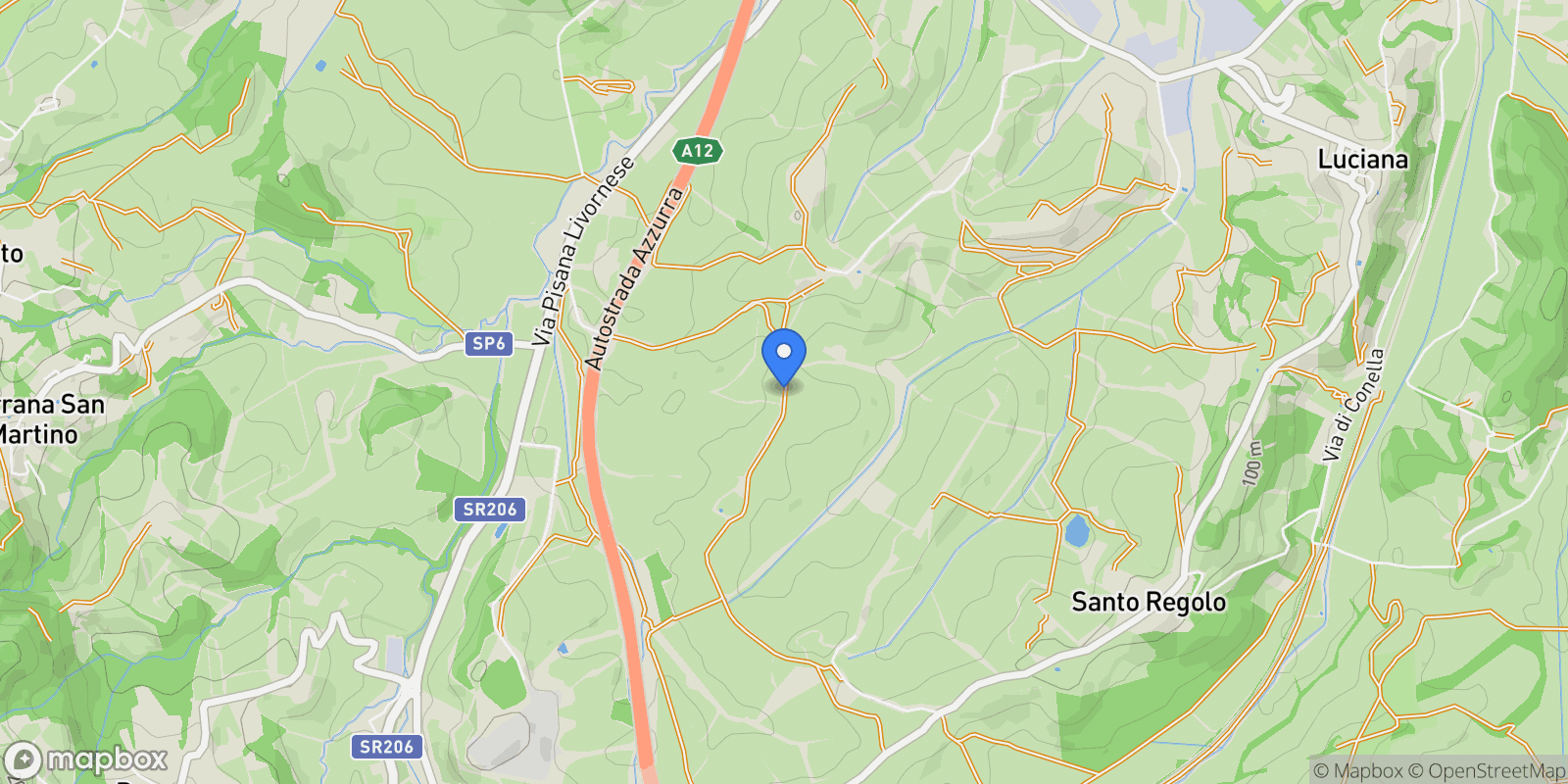 Map showing Via Di Postignano II,, Tuscany, Italy.