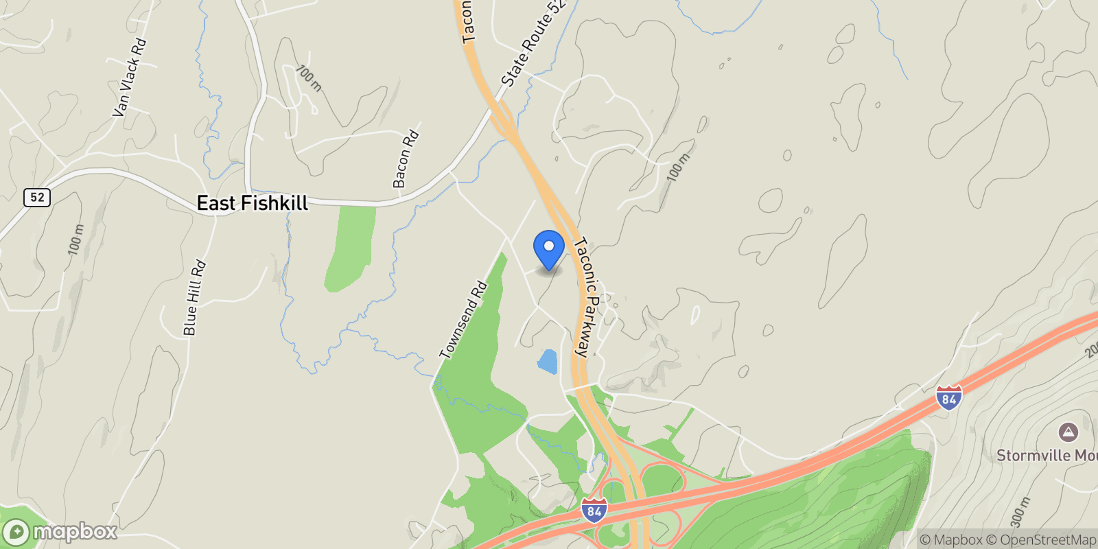 Map showing 6 Coach Lantern Drive, Hopewell Junction, New York, United States.