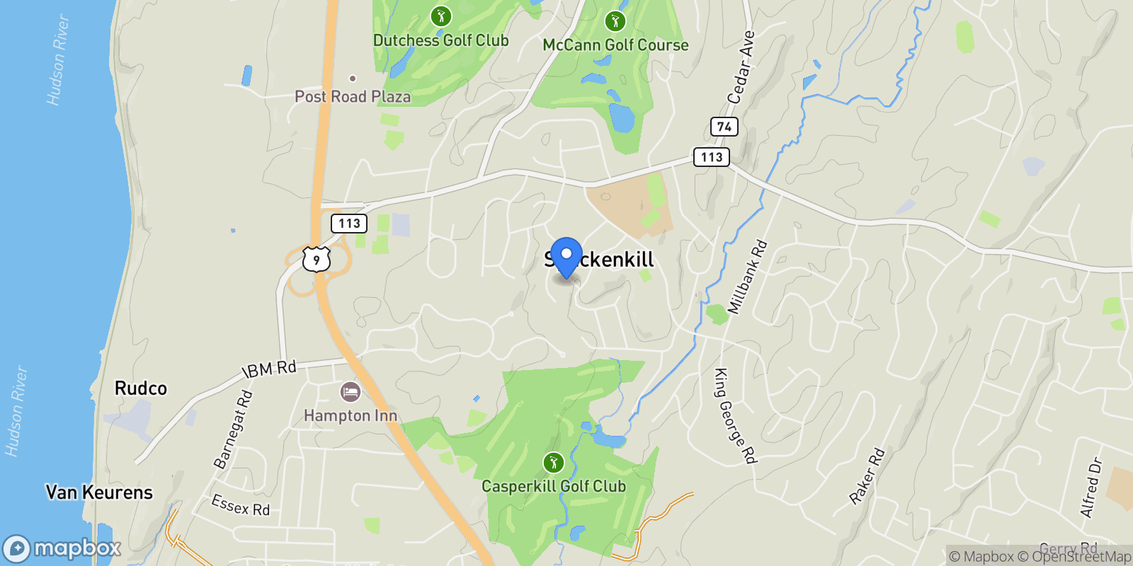 Map showing 24 Miron Drive, Spackenkill, New York, United States.