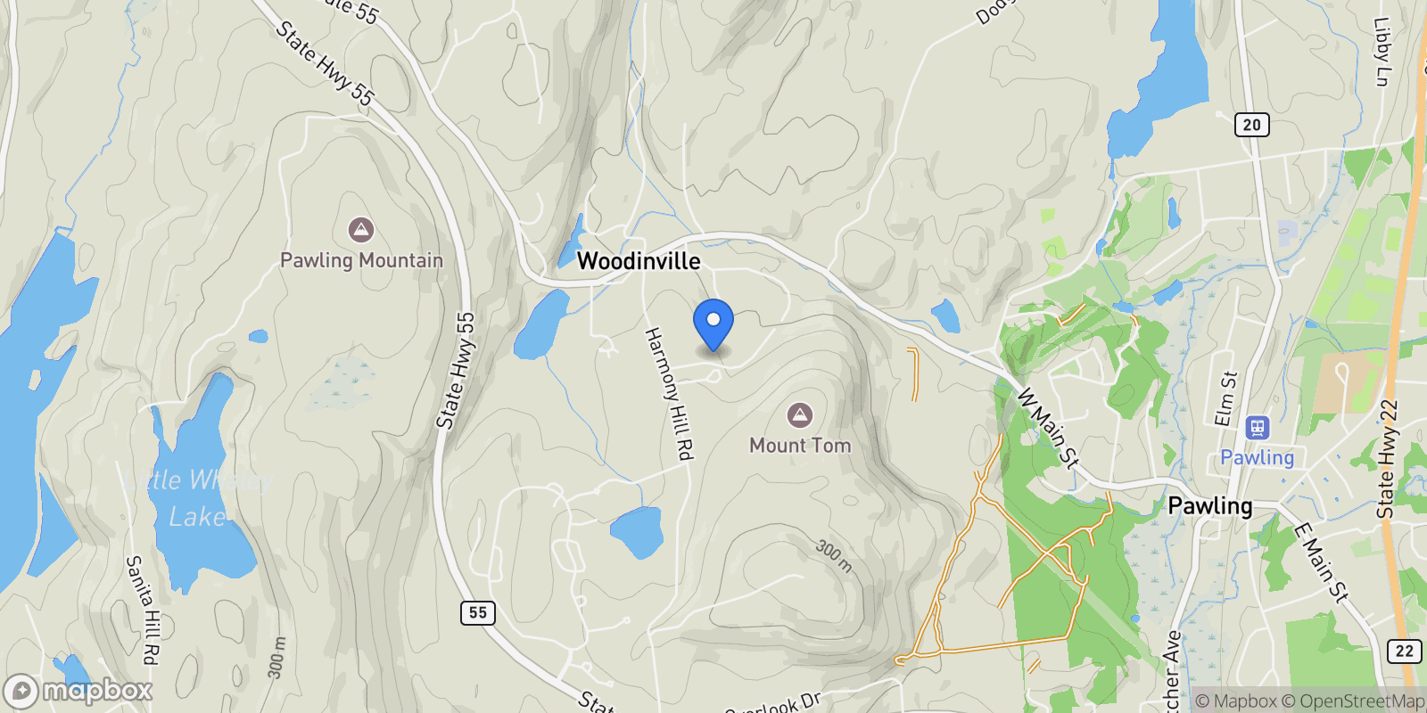Map showing 27 Millstream Court, Pawling, New York, United States.