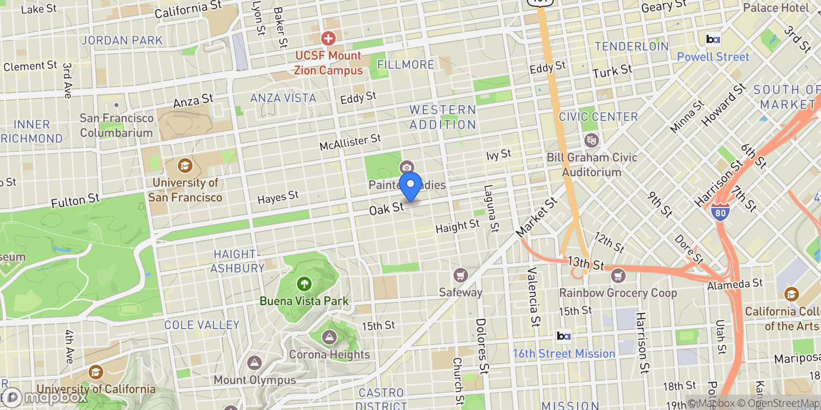Map showing 141 Lower, San Francisco, CA, 94114, USA, San Francisco, California, United States.