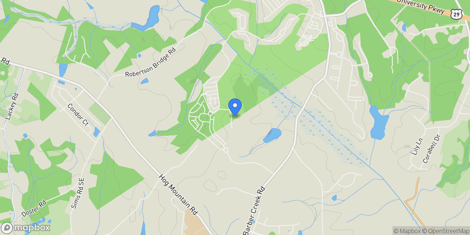 Map showing 908 Indigo Bunting Road, Winder, Georgia, United States.