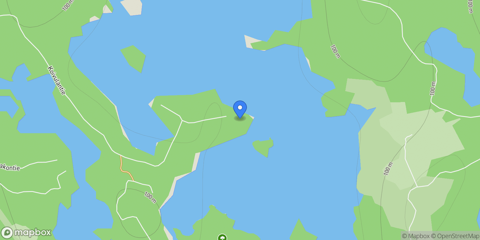 Map showing Koivulantie 445, Puumala, Finland.