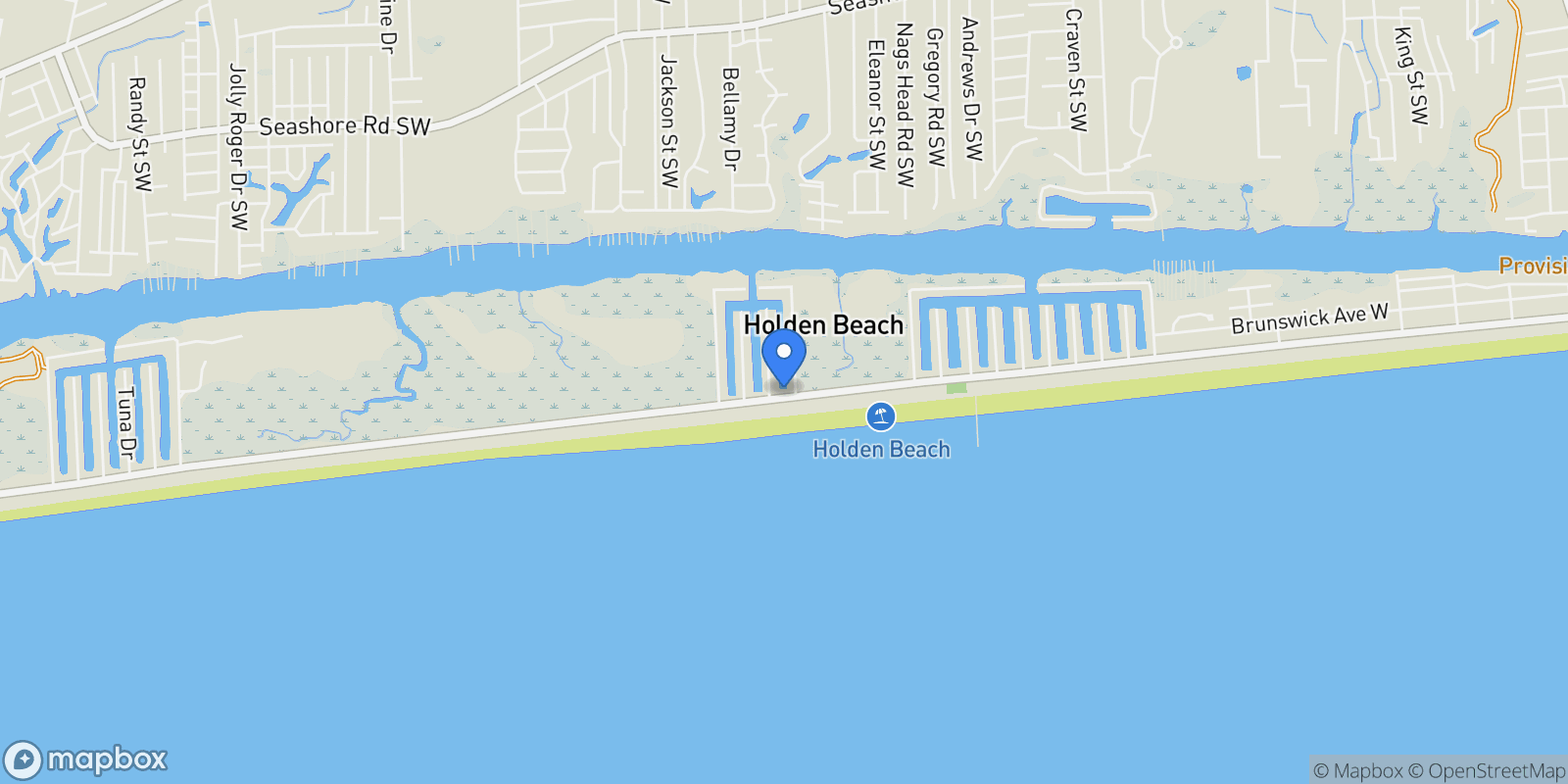 Map showing 550 Ocean Boulevard W, Holden Beach, NC, 28462, USA, 28462, North Carolina, United States.