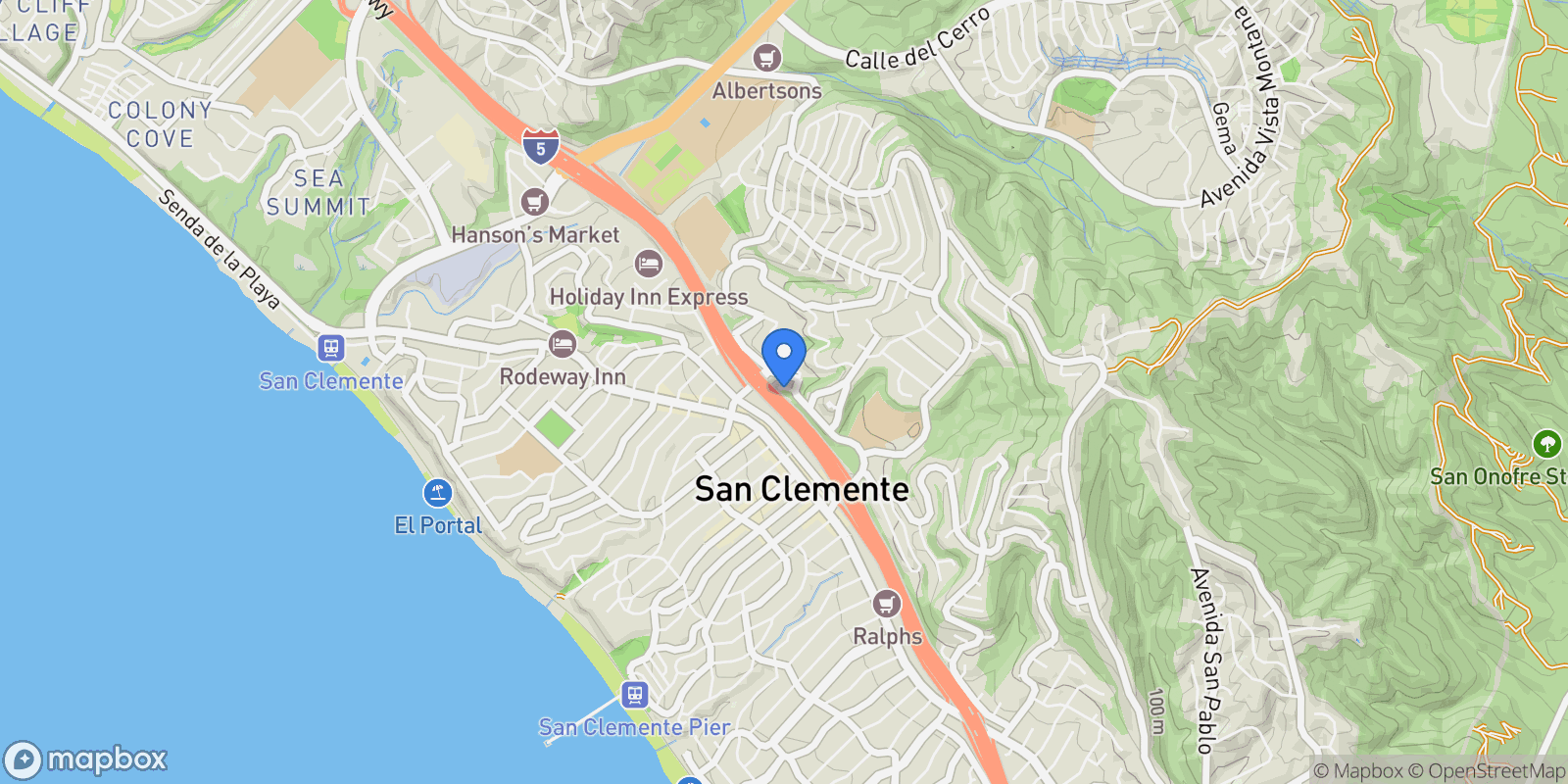 Map showing 143 N La Esperanza, San Clemente, California, United States.