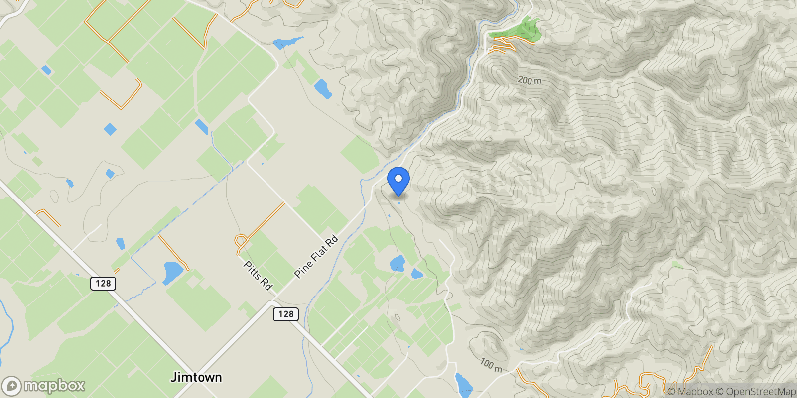 Map showing 4395 Pine Flat Road, Healdsburg, CA, 95448, USA, Healdsburg, California, United States.