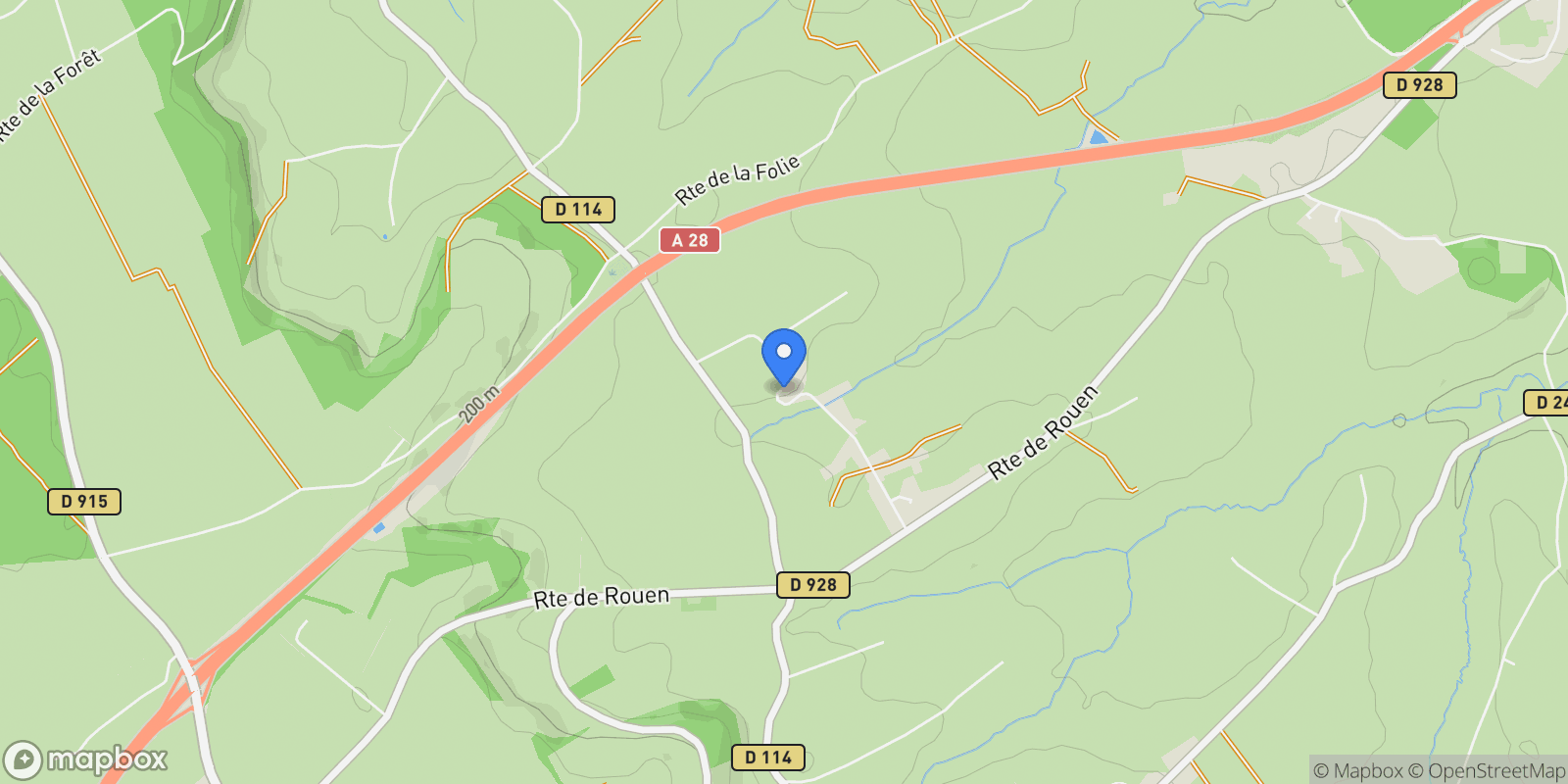 Map showing Esclavelles, Esclavelles, Esclavelles, Normandy, France.