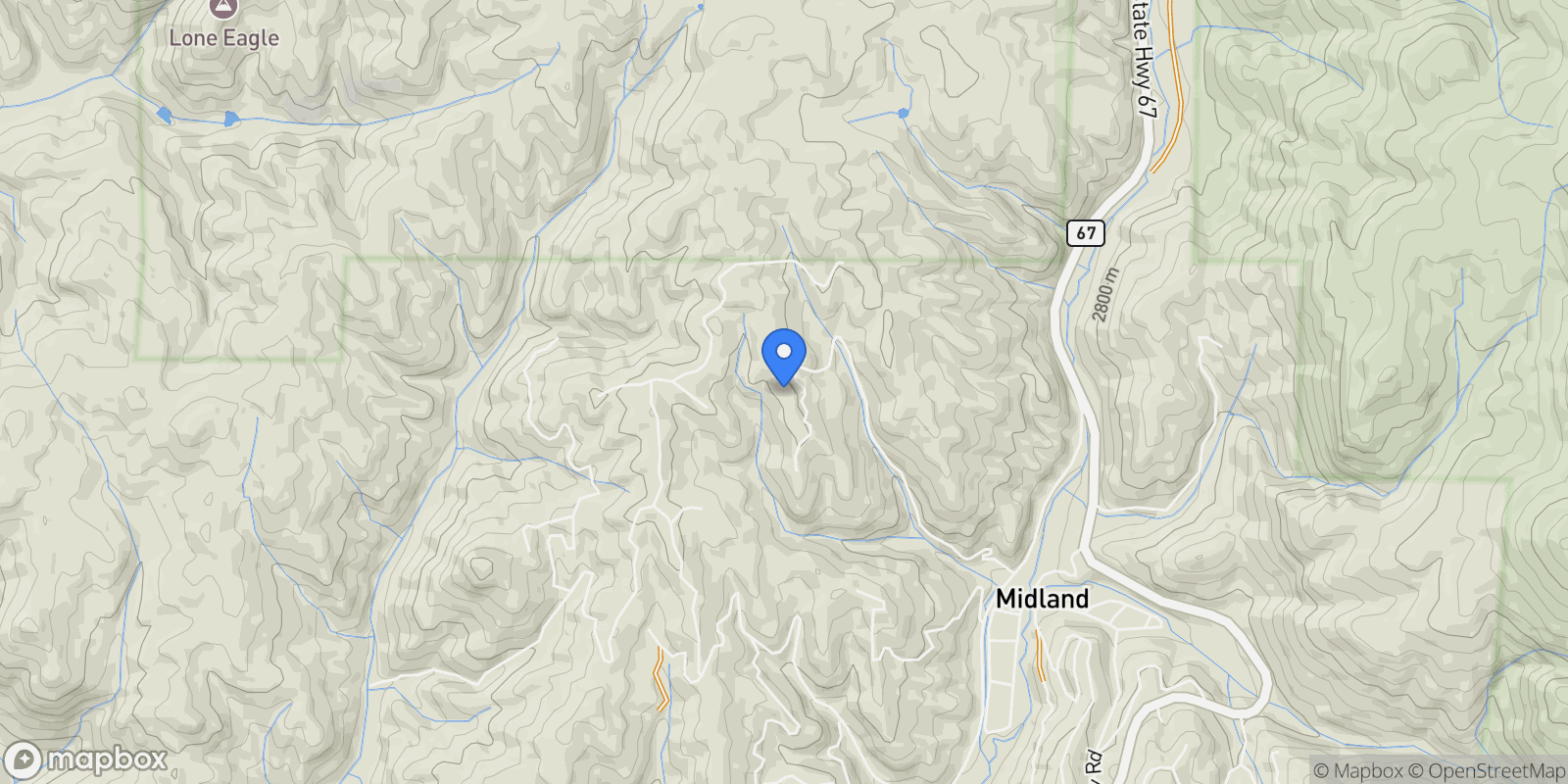 Map showing 252 Running Elk Point, Westcreek, Colorado, United States.