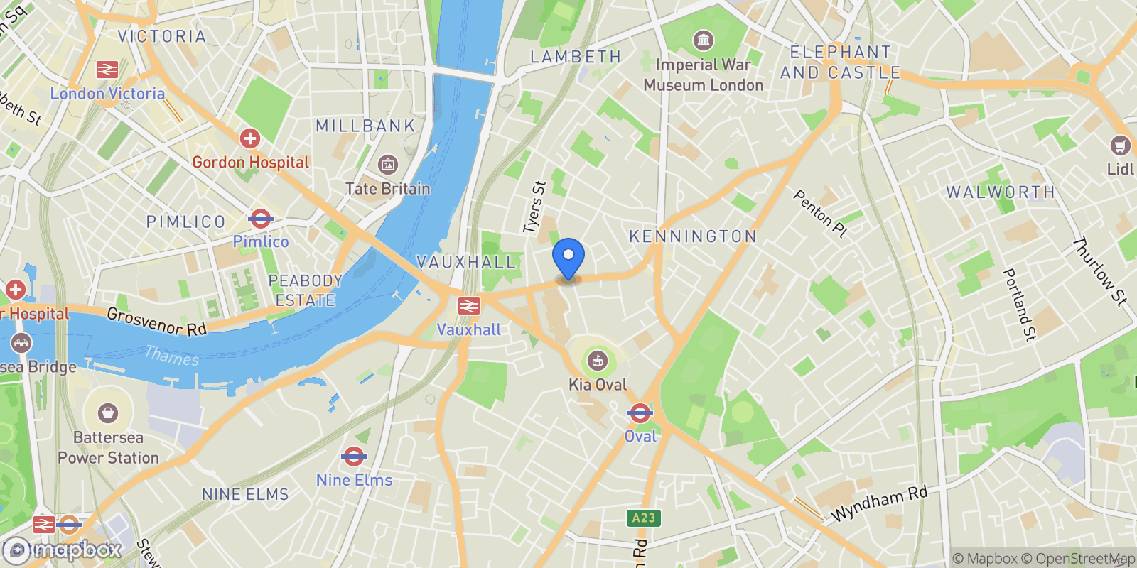 Map showing London, England, United Kingdom.