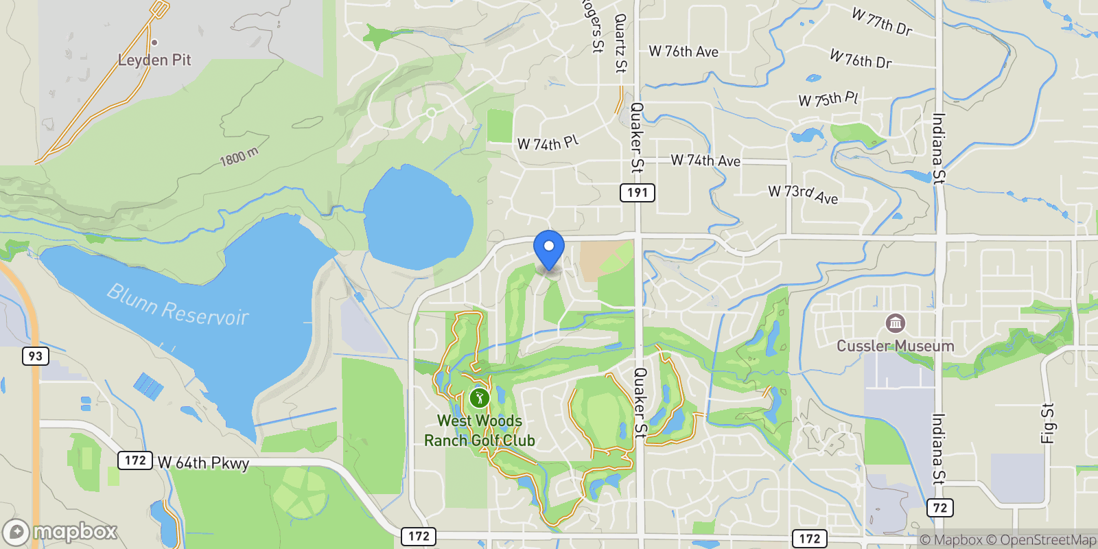 Map showing 7092 Secrest Court, Arvada, Colorado, United States.