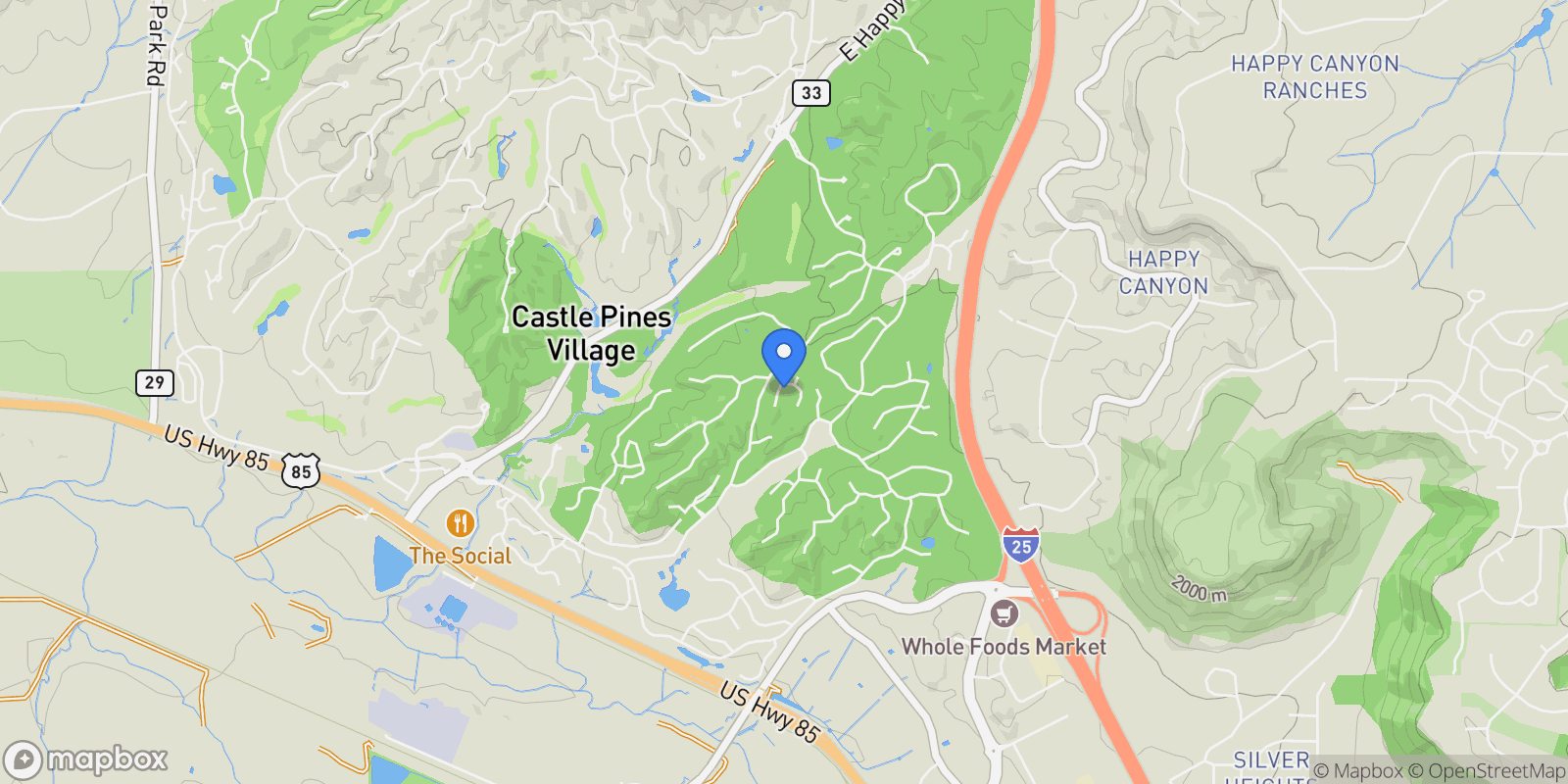 Map showing 4517 Silver Cliff Court, Castle Rock, Colorado, United States.