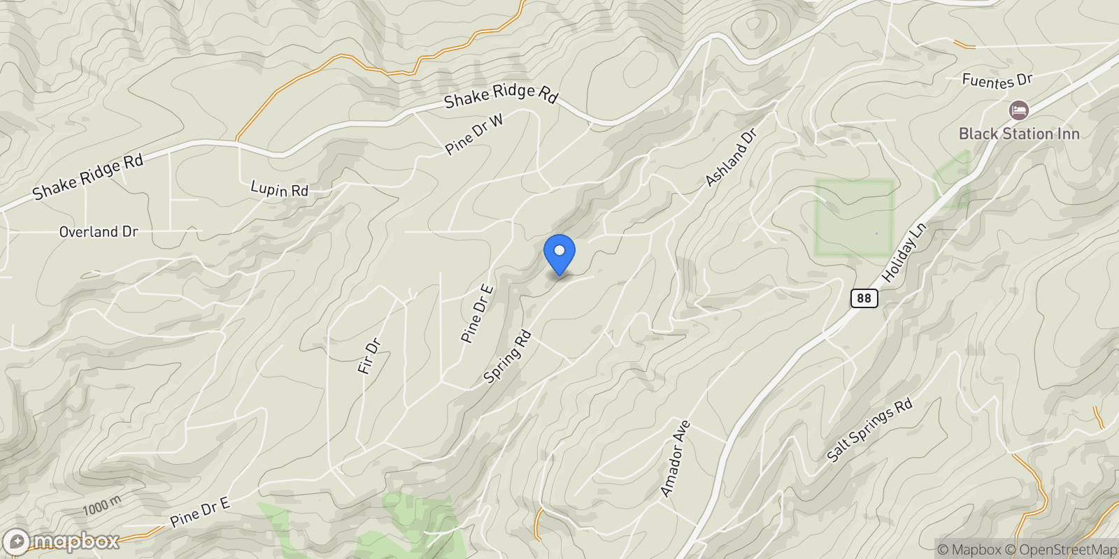 Map showing 26861 Spring Court , Pioneer, CA 95666, Pioneer, California, United States.