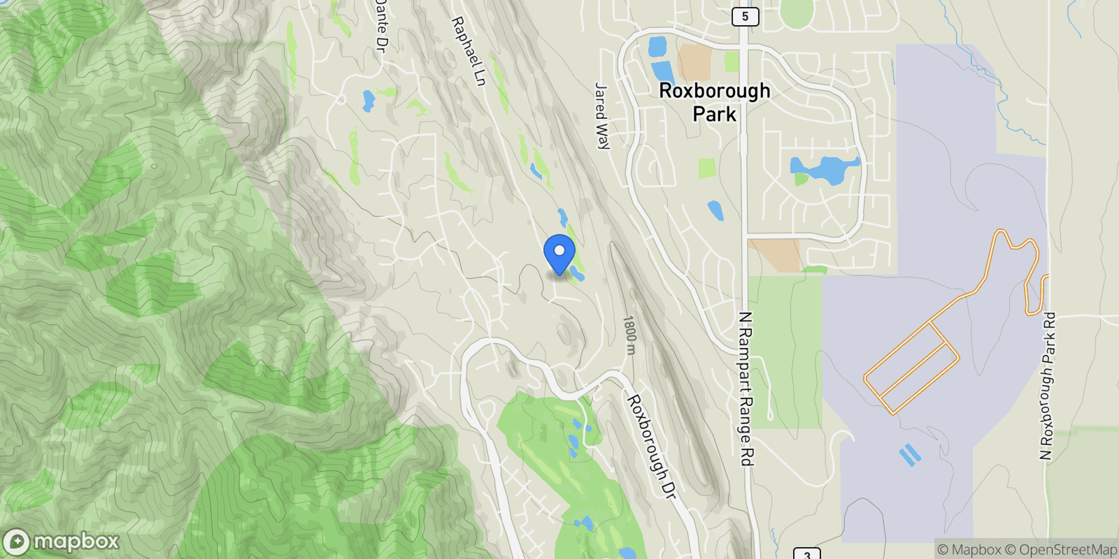 Map showing 7208 Raphael Lane, Sterling Ranch, Colorado, United States.