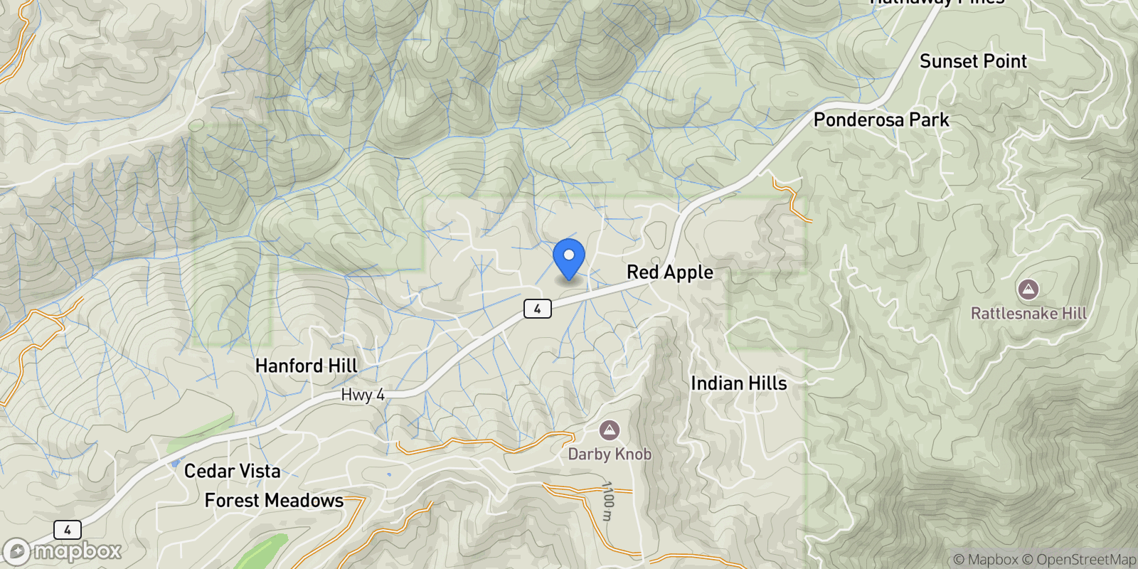 Map showing 4581 California 4 , Murphys, CA 95247, Murphys, California, United States.