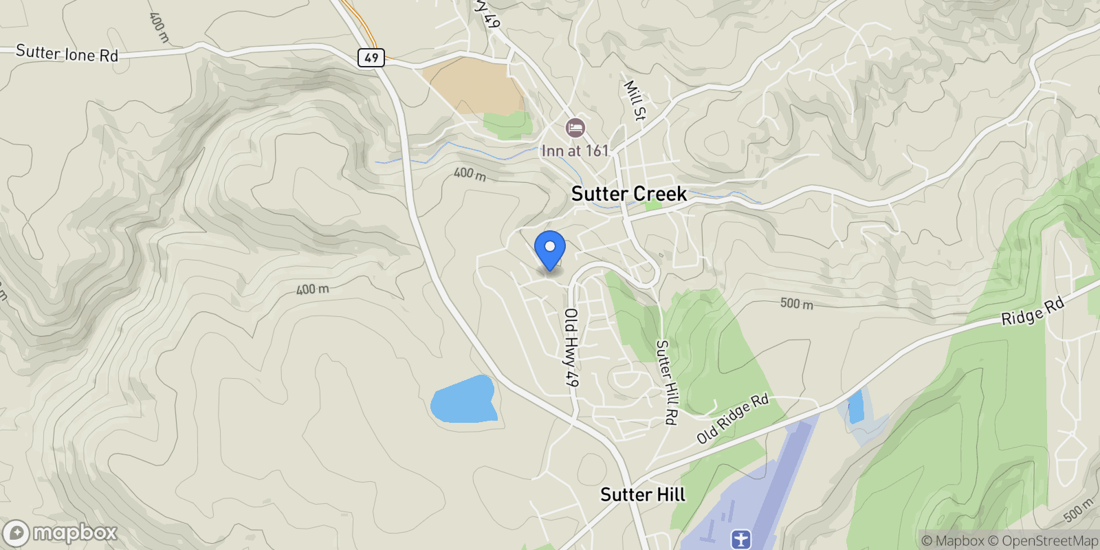 Map showing 125 Raylan Drive , Sutter Creek, CA 95685, Sutter Creek, California, United States.