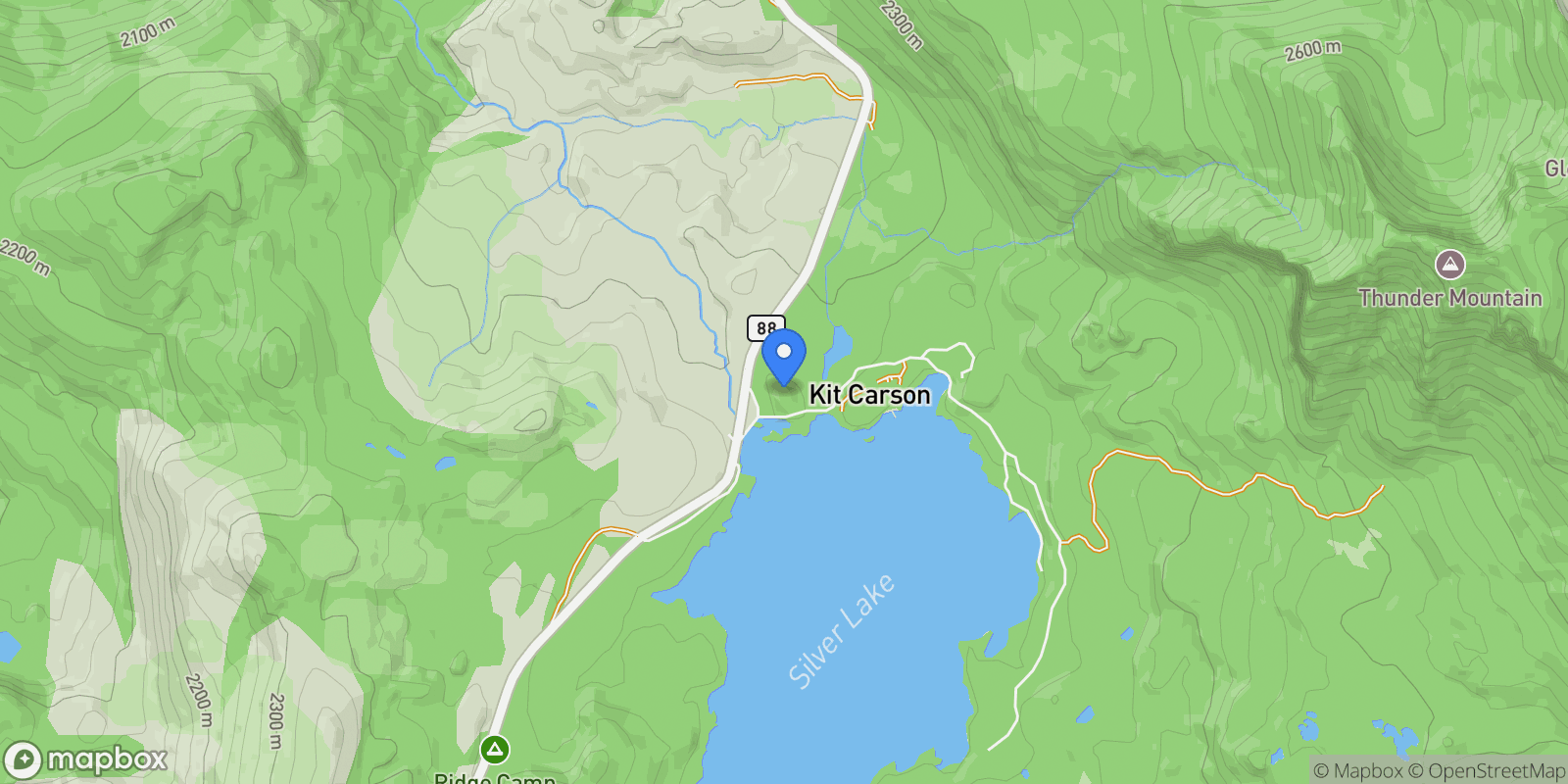 Map showing 48777 California 88 , Pioneer, CA 95666, Pioneer, California, United States.