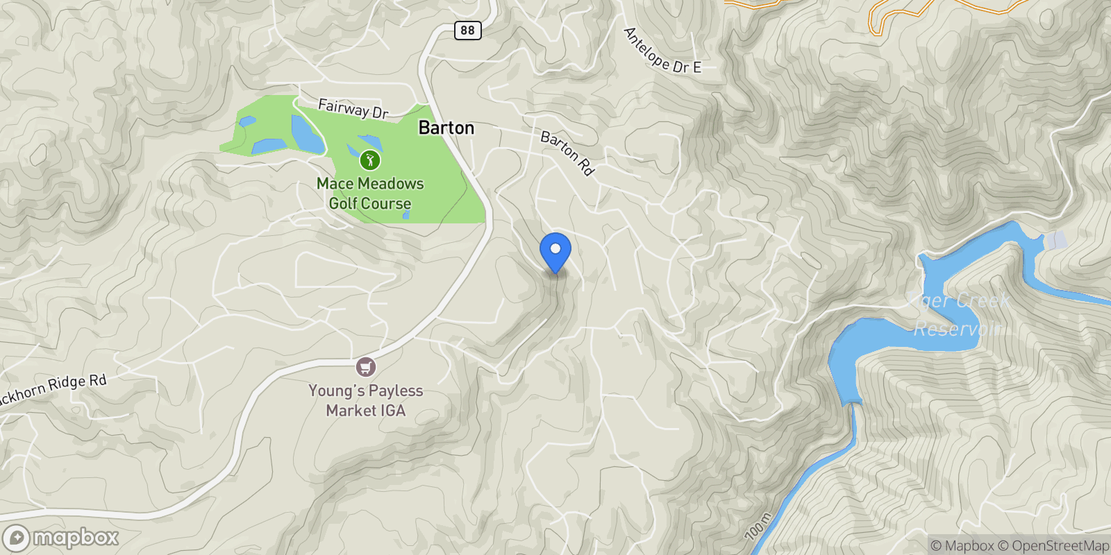 Map showing 16724 Alpine Drive , Pioneer, CA 95666, Pioneer, California, United States.