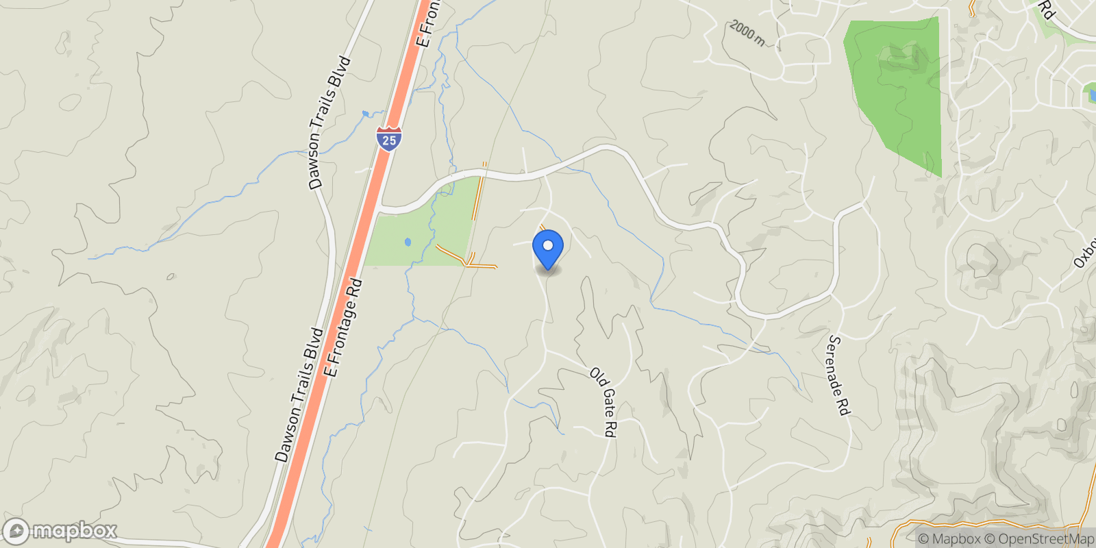 Map showing 3532 Bell Mountain Drive, Castle Rock, Colorado, United States.