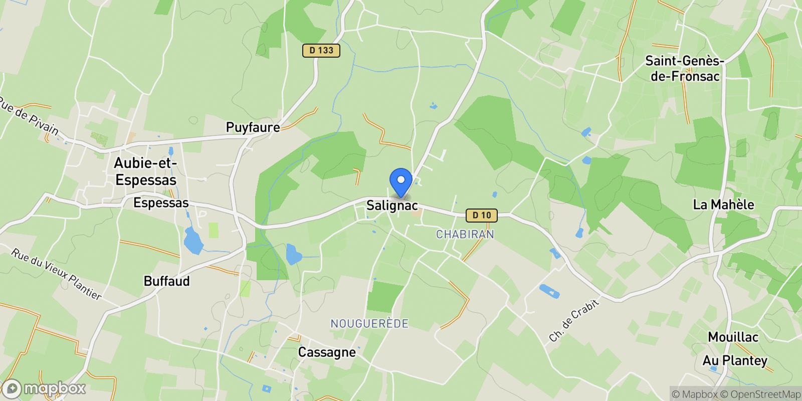 Map showing Val de Virvée, Val de Virvée, Val-de-Virvée, Nouvelle-Aquitaine, France.