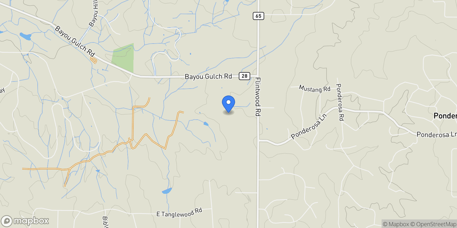 Map showing 10621 Lone Fox Road, Franktown, Colorado, United States.