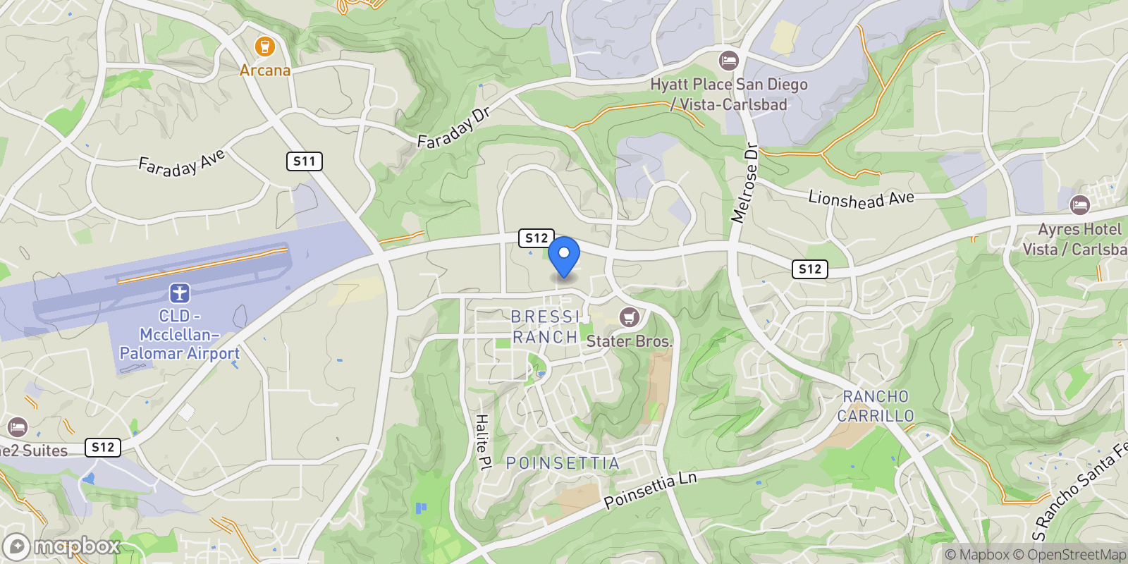 Map showing 6140 Colt Place, Carlsbad, California, United States.