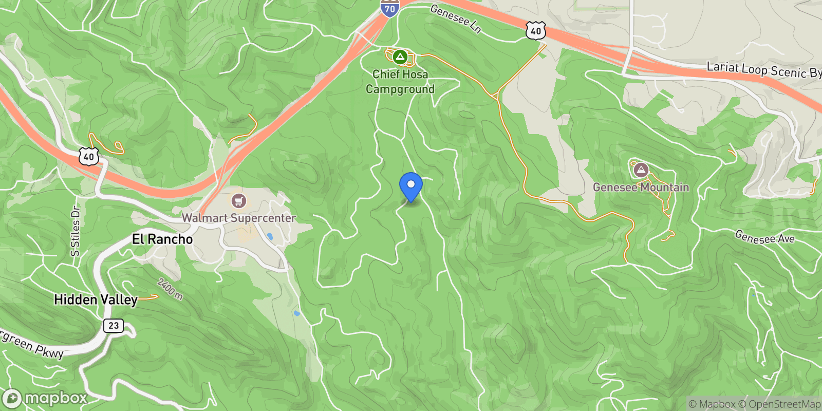 Map showing 28267 Meadowlark Drive, Golden, Colorado, United States.