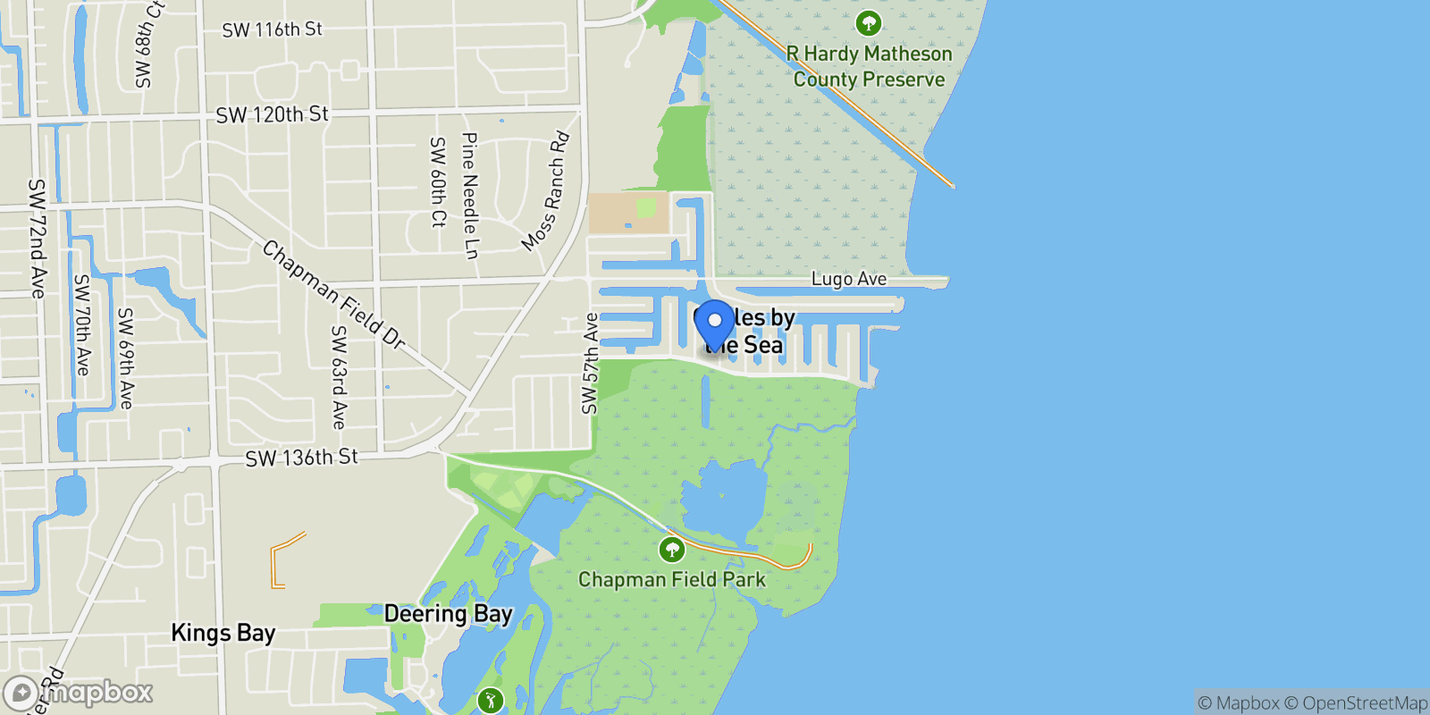 Map showing 1117 Bella Vista Ave, Coral Gables, Florida, United States.