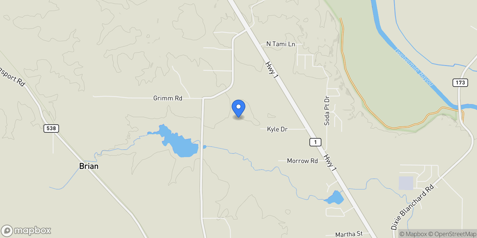 Map showing 9480 Mccain Road, Shreveport, Louisiana, United States.