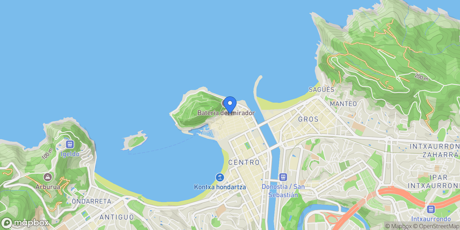Map showing 31 de Agosto Kalea, 24, 20003 Donostia, Gipuzkoa, Spain, Centro, Donostia-San Sebastian, Spain.