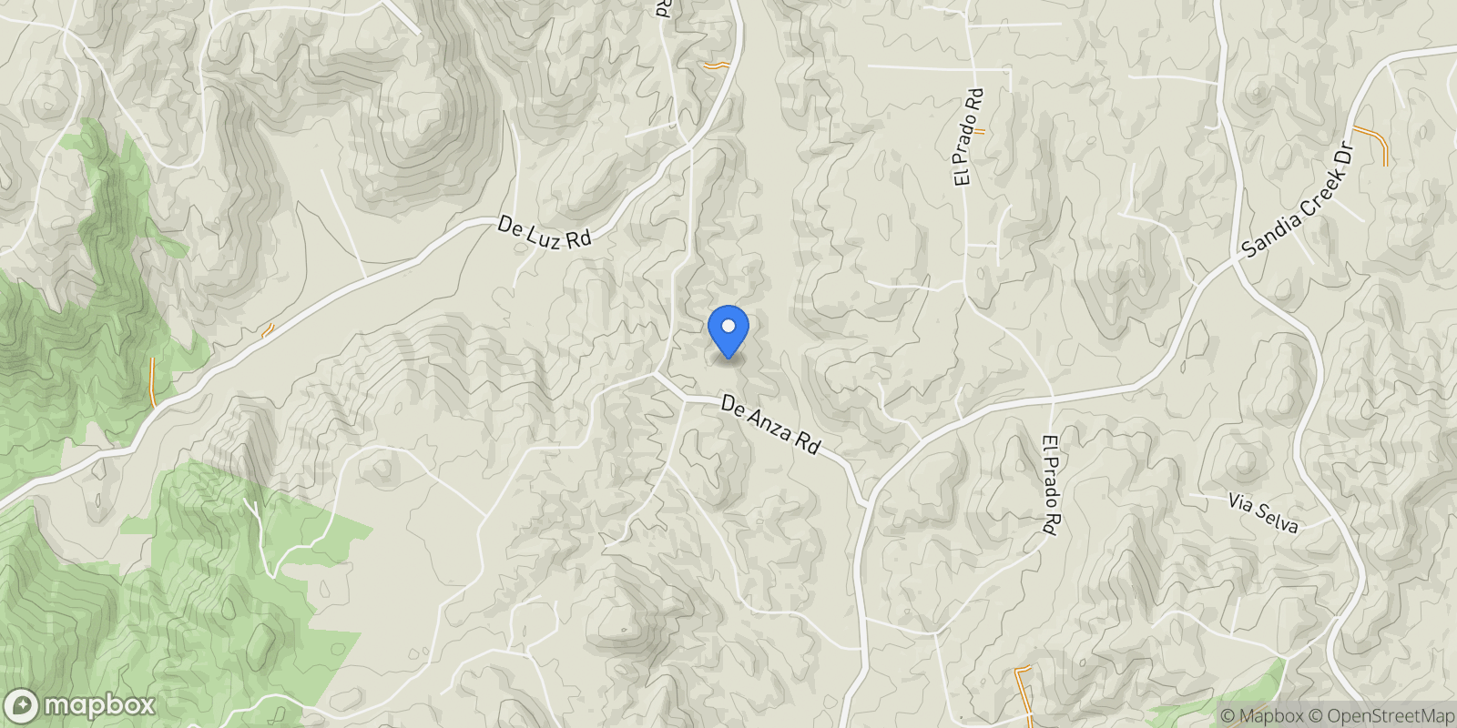 Map showing 23192 De Anza, Temecula, California, United States.
