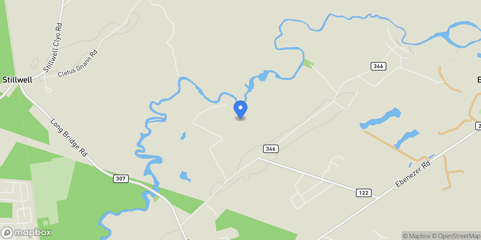 Map showing 131 High Bluff Road, Rincon, Georgia, United States.