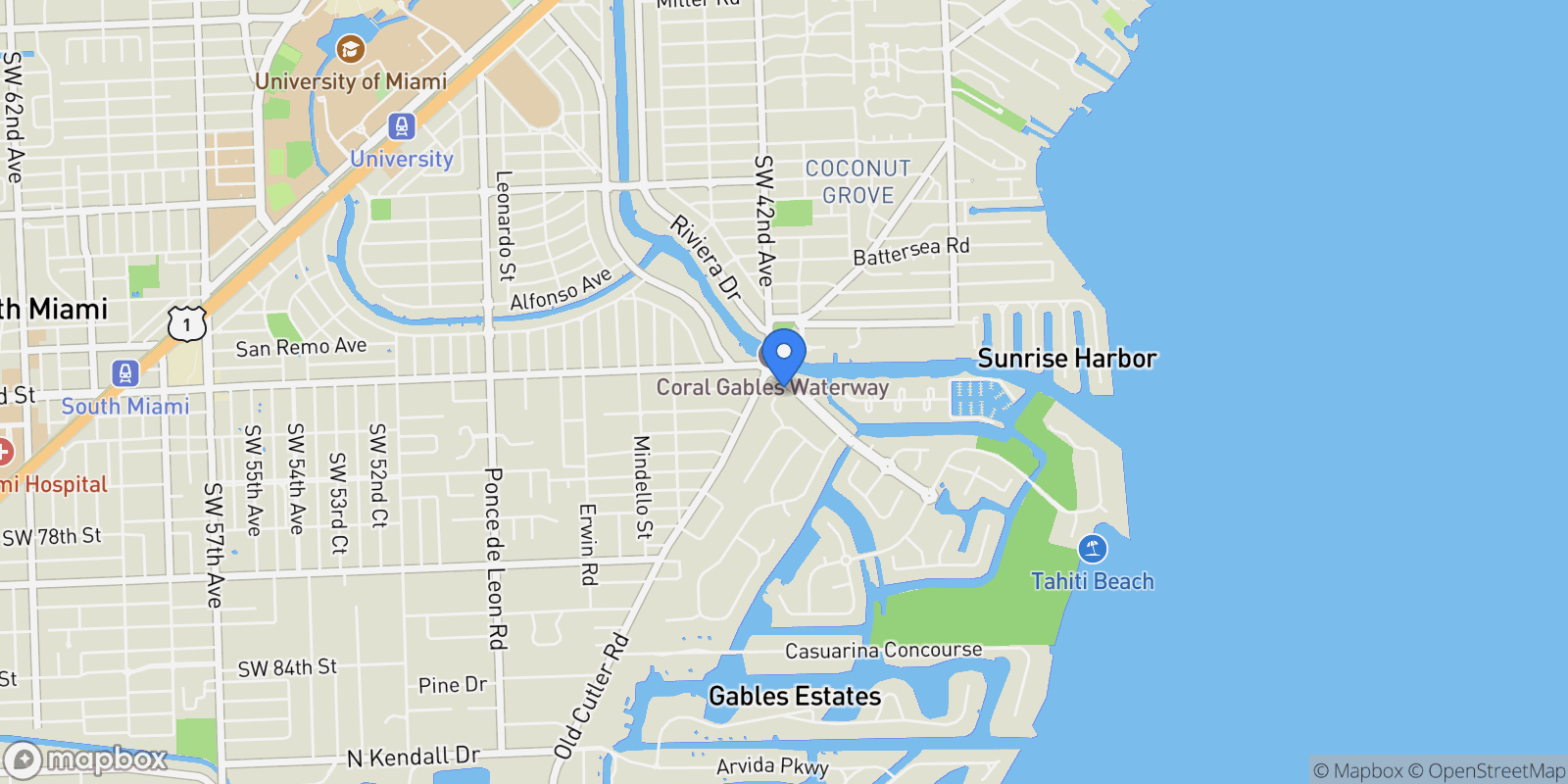 Map showing 7001 Robles St, Miami, Florida, United States.