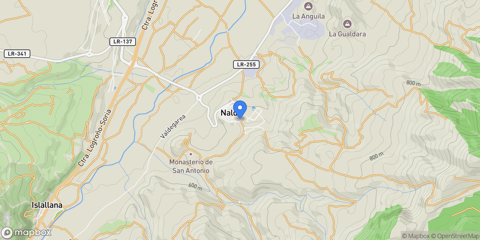 Map showing Camino alto la entrada, 4,  Nalda, Nalda, La Rioja, Spain.