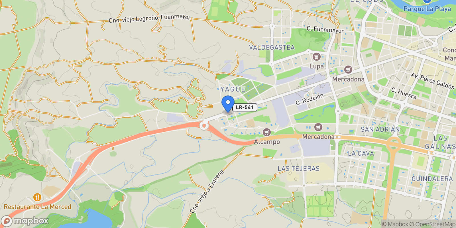 Map showing Avenida Burgos, 132,  Logroño,  Avda. Burgos,  Bajo, Logrono, La Rioja, Spain.